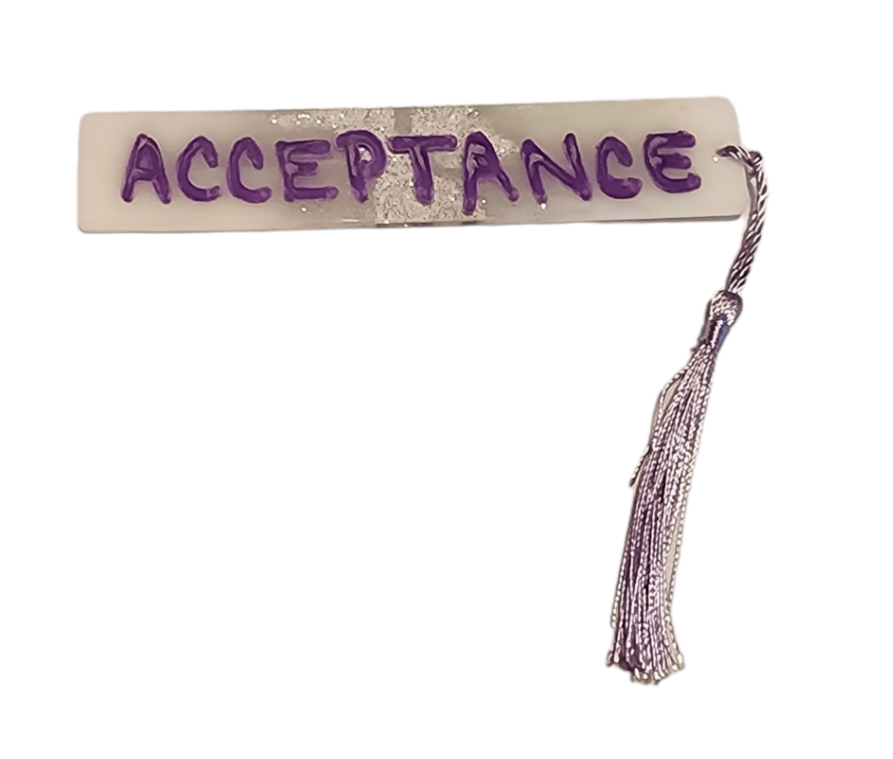 Bookmark - Acceptance Purple/White