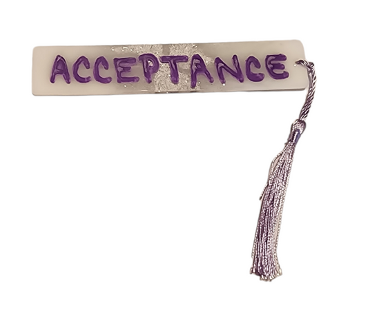 Bookmark Acceptance Purple/White