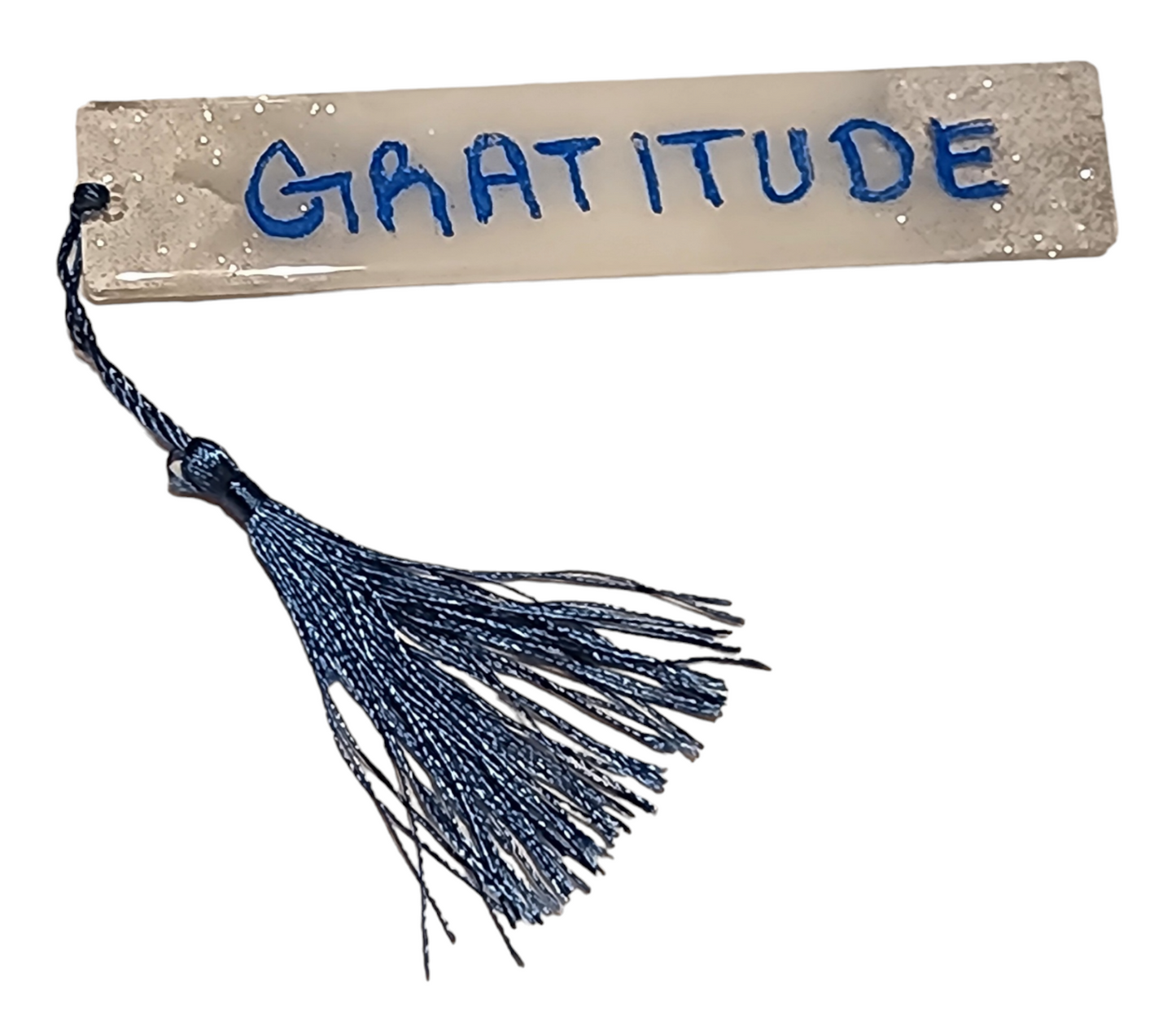 Bookmark - Gratitude Blue/White