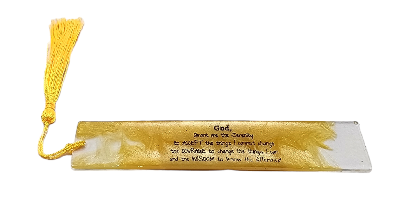 Bookmark - Serenity Prayer Gold