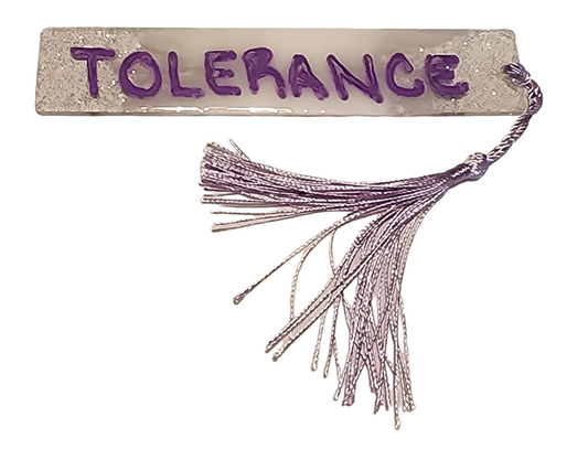 Bookmark Tolerance Purple/White