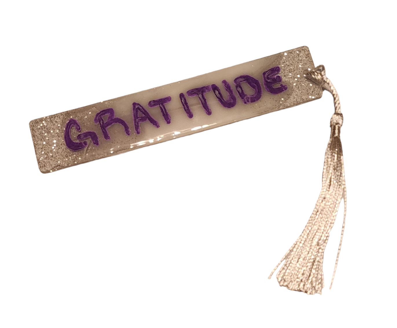 Bookmark - Gratitude Purple/White